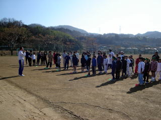 第１回吉野川市小学生マラソン教室チーム編成の写真